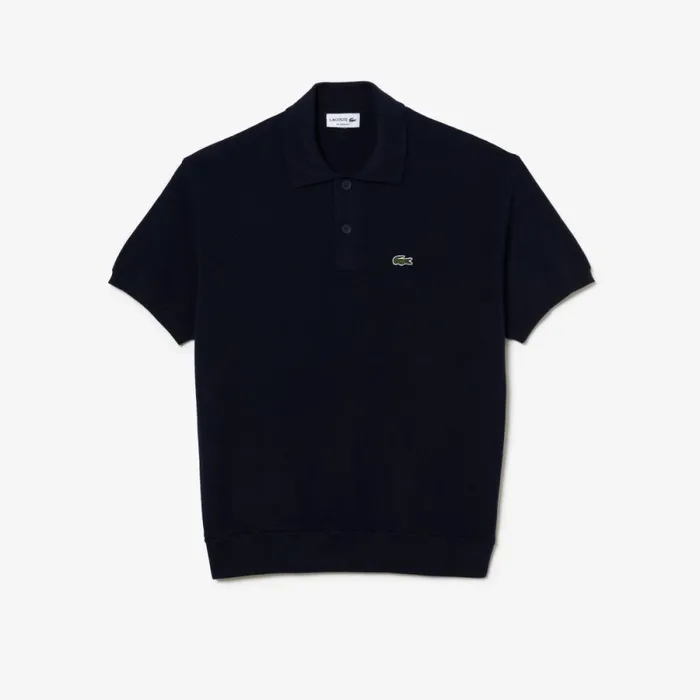 Sweaters and Sweatshirts Men Lacoste Men039s Organic Cotton Polo Sweater Navy Blue 423