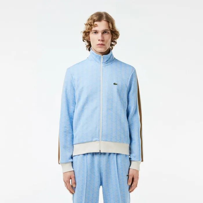 Sweaters and Sweatshirts Men Lacoste Men039s Paris Monogram ZipUp Sweatshirt Light Blue White Wb5 Sweaters and Sweatshirts Men Lacoste Men039s Paris Monogram ZipUp Sweatshirt Light Blue White Wb5