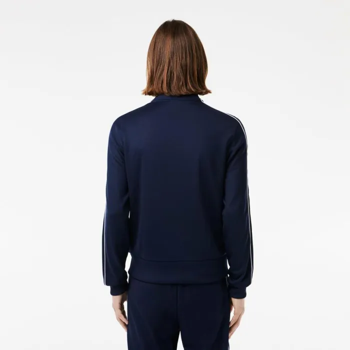 Sweaters and Sweatshirts Men Lacoste Men039s Paris Piqu Track Jacket Navy Blue 166