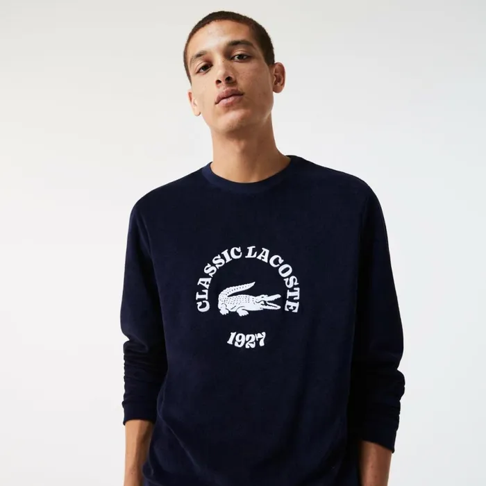 Sweaters and Sweatshirts Men Lacoste Men039s Regular Fit Terrycloth Lounge Sweatshirt Navy Blue White 525 Sweaters and Sweatshirts Men Lacoste Men039s Regular Fit Terrycloth Lounge Sweatshirt Navy Blue White 525