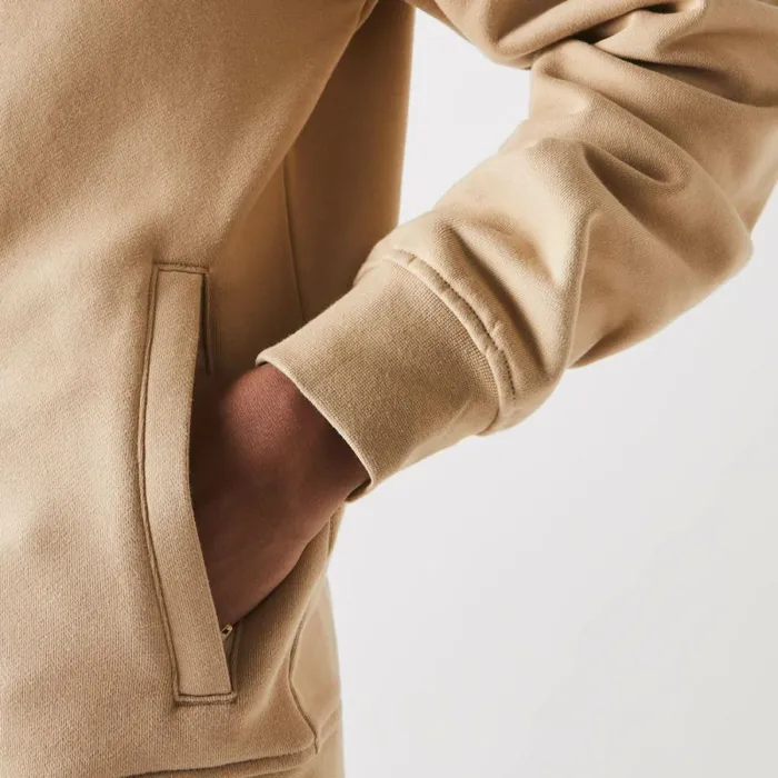 Sweaters and Sweatshirts Men Lacoste Men039s SPORT Lightweight Hoodie Beige Gp2
