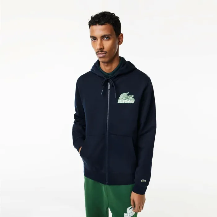 Sweaters and Sweatshirts Men Lacoste Mens Unbrushed Fleece ZipUp Hoodie Navy Blue 166 Sweaters and Sweatshirts Men Lacoste Mens Unbrushed Fleece ZipUp Hoodie Navy Blue 166
