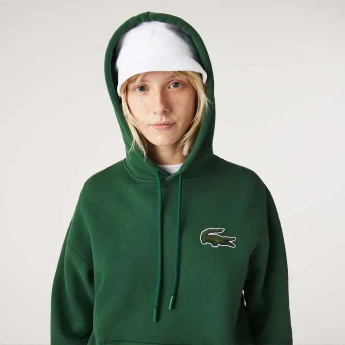 Sweaters and Sweatshirts MenWomen Lacoste Unisex Loose Fit Hoodie Pine Green 132