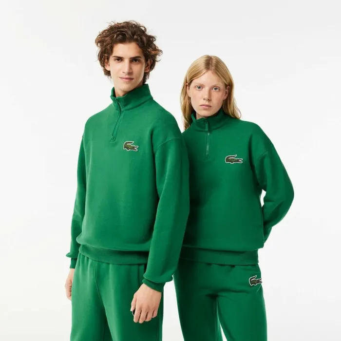 Sweaters and Sweatshirts MenWomen Lacoste Unisex Organic Cotton QuarterZip Sweatshirt Rocket Green Cnq Sweaters and Sweatshirts MenWomen Lacoste Unisex Organic Cotton QuarterZip Sweatshirt Rocket Green Cnq