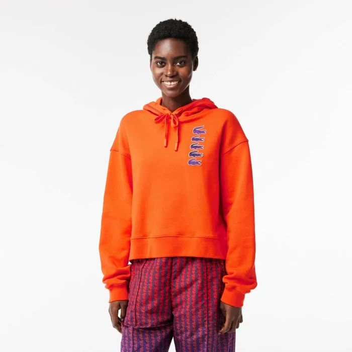 Sweaters and Sweatshirts Women Lacoste Women039s Iconic Croc Hoodie Sunrise Orange Sji Sweaters and Sweatshirts Women Lacoste Women039s Iconic Croc Hoodie Sunrise Orange Sji