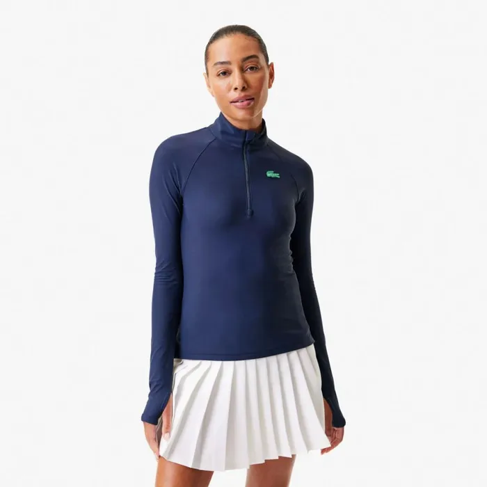 Sweaters and Sweatshirts Women Lacoste Women039s Lacoste X Bandier Pro Fleece QuarterZip Navy Blue 423 Sweaters and Sweatshirts Women Lacoste Women039s Lacoste X Bandier Pro Fleece QuarterZip Navy Blue 423
