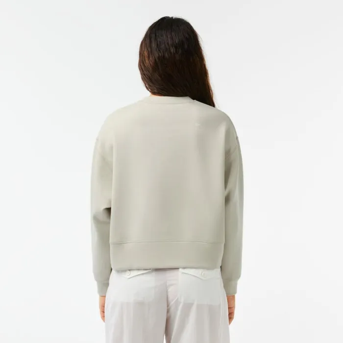 Sweaters and Sweatshirts Women Lacoste Womens Crew Neck Sweatshirt Grey Buq