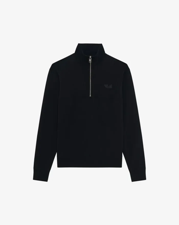Sweaters Men IRO DEVONN SWEATSHIRT WITH ZIPUP NECKLINE