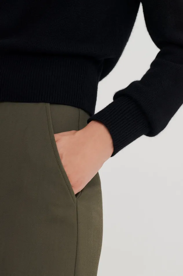 Sweaters Scanlan Theodore Women CASHMERE CREW SWEATER BLACK Sweaters Scanlan Theodore Women CASHMERE CREW SWEATER BLACK