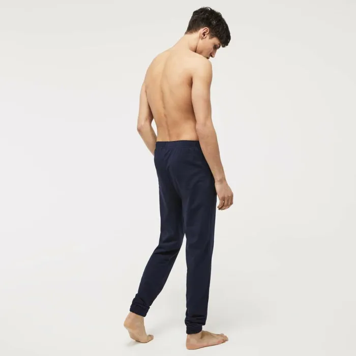 Sweatpants and Trousers Men Lacoste Men039s Cotton Fleece Lounge Joggers Navy Blue 423