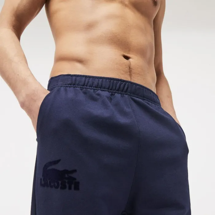 Sweatpants and Trousers Men Lacoste Men039s Cotton Fleece Lounge Joggers Navy Blue 423
