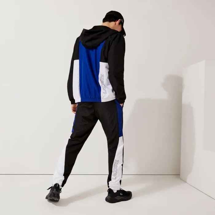 Sweatpants and Trousers Men Lacoste Men039s SPORT Colorblock Bands Joggers Black Blue White Black Aru