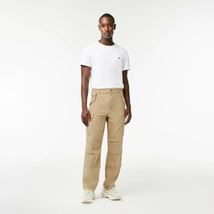 Sweatpants and Trousers Men Lacoste Men039s Straight Fit Cotton Cargo Pants Beige Cb8 Sweatpants and Trousers Men Lacoste Men039s Straight Fit Cotton Cargo Pants Beige Cb8