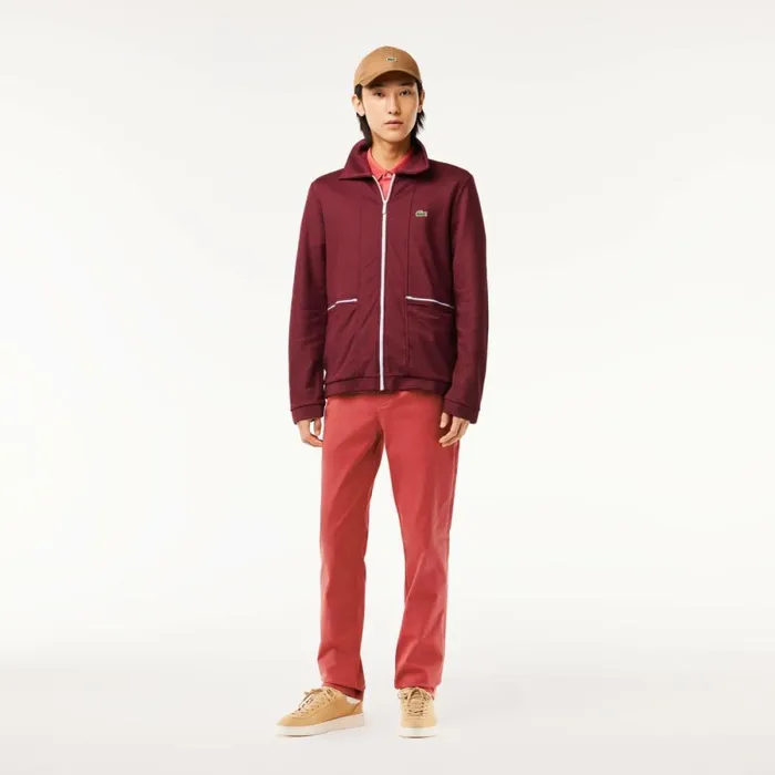 Sweatpants and Trousers Men Lacoste Men039s Stretch Cotton Slim Fit Pants Pink Zv9