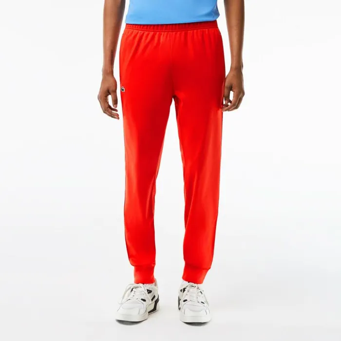 Sweatpants and Trousers Men Lacoste Mens Tennis AbrasionResistant Joggers Red S5h