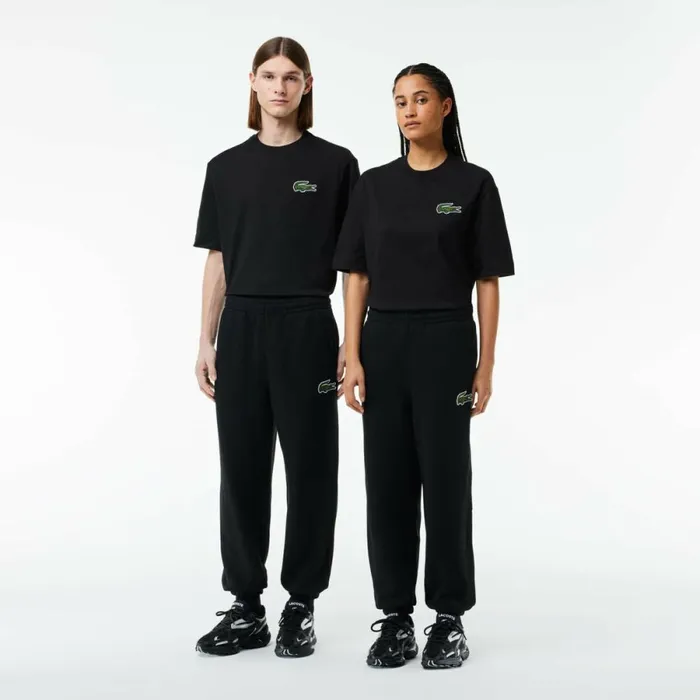 Sweatpants and Trousers Men Lacoste Unisex Organic Cotton Fleece Sweatpants Black 031 Sweatpants and Trousers Men Lacoste Unisex Organic Cotton Fleece Sweatpants Black 031