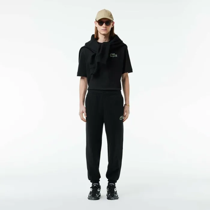 Sweatpants and Trousers Men Lacoste Unisex Organic Cotton Fleece Sweatpants Black 031