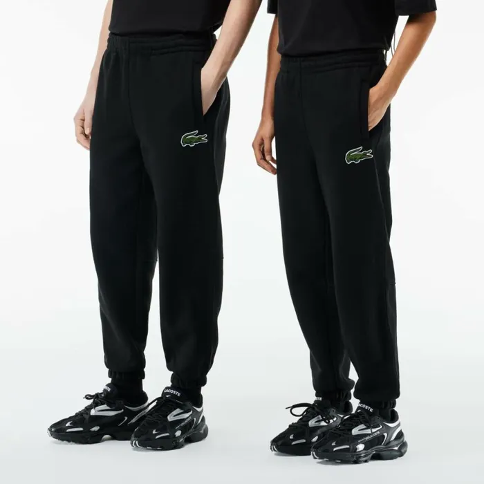 Sweatpants and Trousers Men Lacoste Unisex Organic Cotton Fleece Sweatpants Black 031