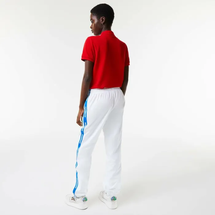Sweatpants and Trousers MenWomen Lacoste Unisex WaterRepellent Joggers White Sbh