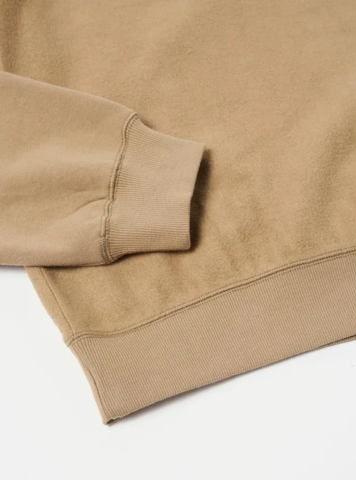 Sweatshirt In Sand Brush Back Sweat Men Universal Works Sweatshirts