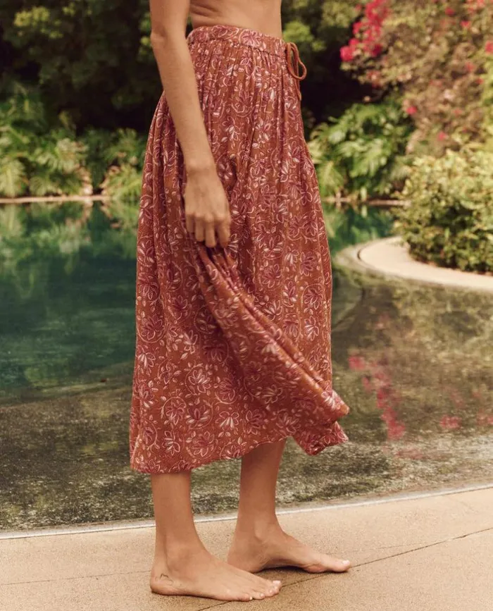 Swim The Great The Ripple Skirt Golden Sand Oasis Floral