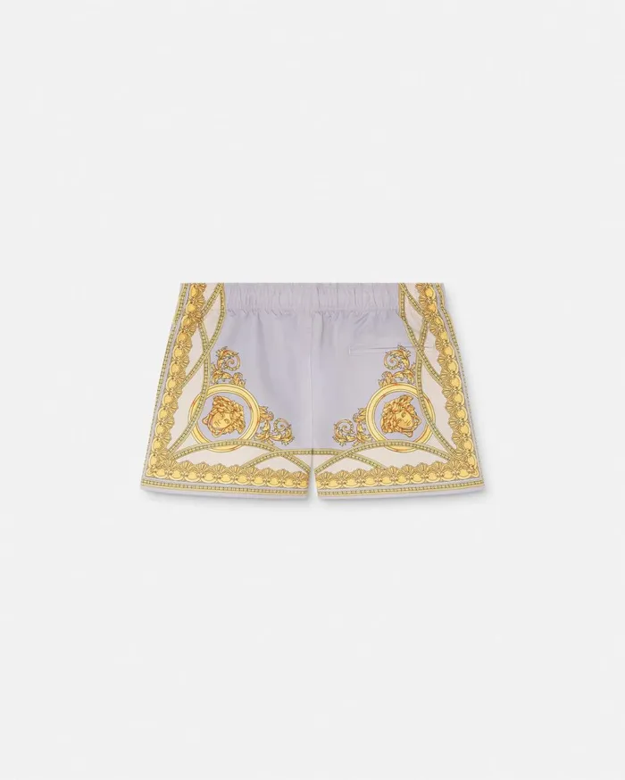 Swimwear Men Versace La Coupe Des Dieux Swim Shorts Grayprint