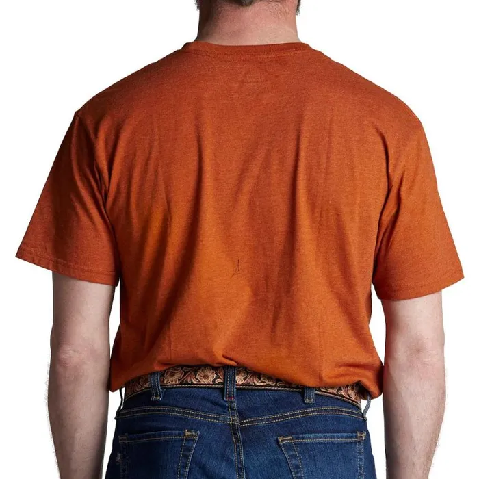 TShirts and Polos Men Justin Boots Justin Logo Tee Rust Heather 040orange041