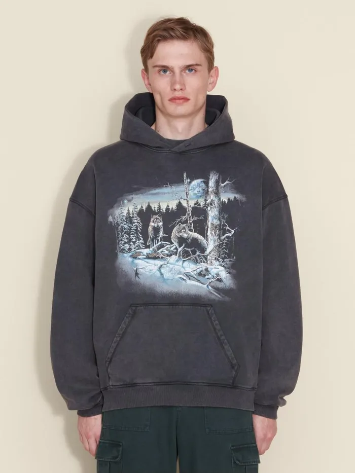 Tshirts and Sweats Men Holzweiler M Paradise National Hoodie Grey