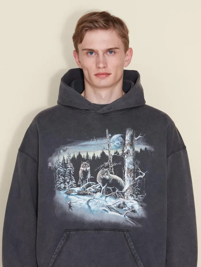 Tshirts and Sweats Men Holzweiler M Paradise National Hoodie Grey