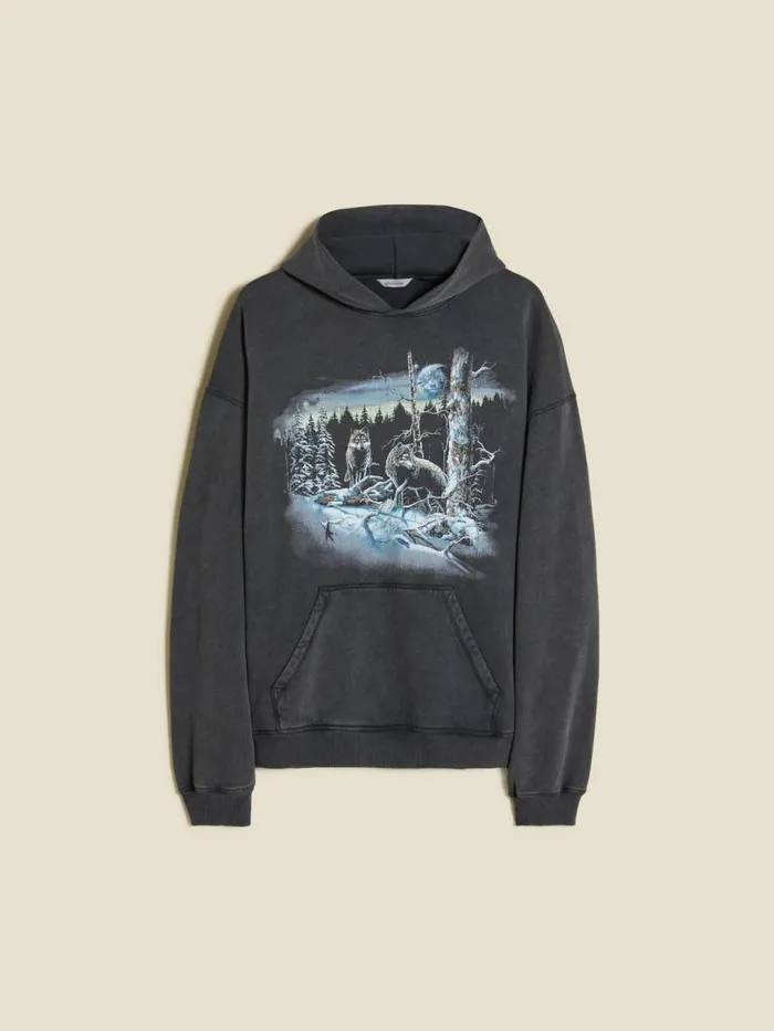 Tshirts and Sweats Men Holzweiler M Paradise National Hoodie Grey
