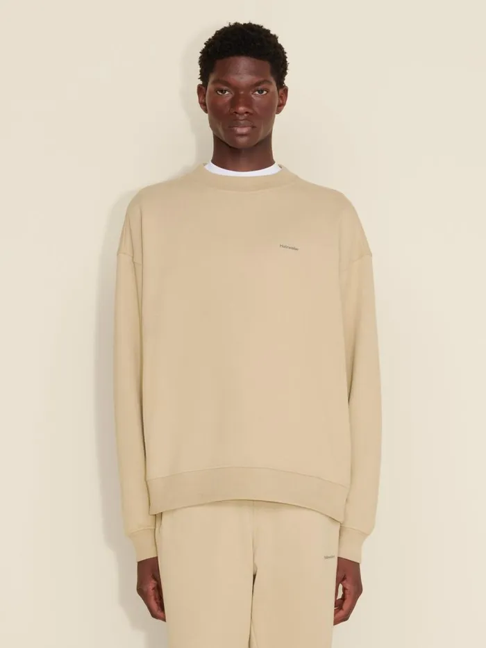 Tshirts and Sweats Men Holzweiler M Relaxed Crew Sand