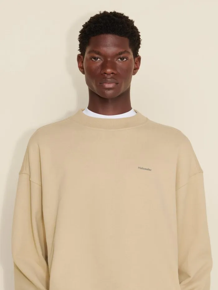 Tshirts and Sweats Men Holzweiler M Relaxed Crew Sand