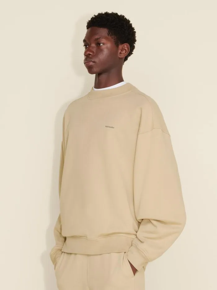 Tshirts and Sweats Men Holzweiler M Relaxed Crew Sand