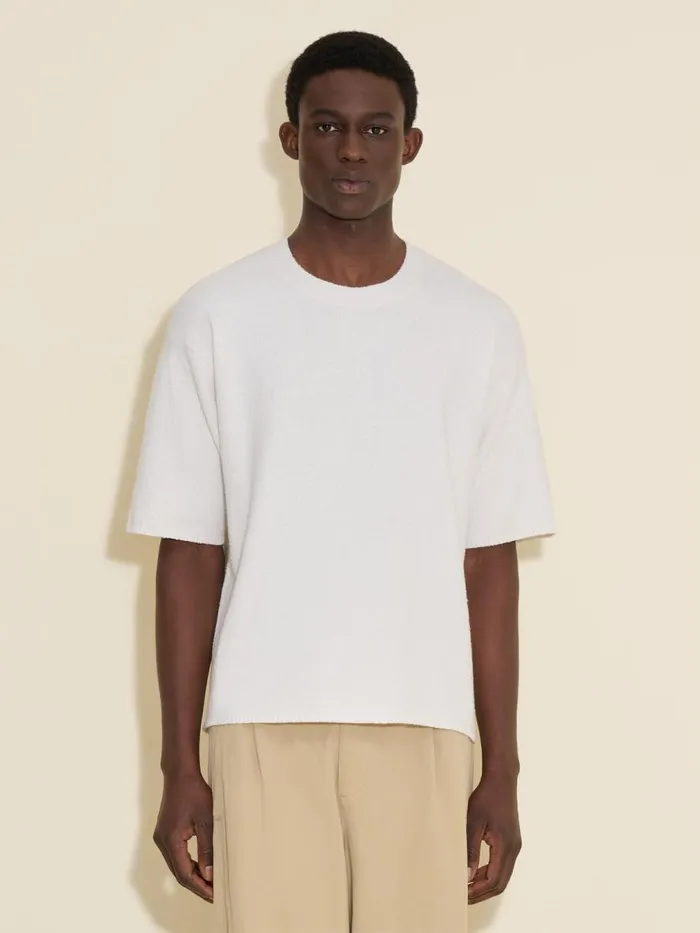Tshirts and Sweats Men Holzweiler Ranger Knit Tee White