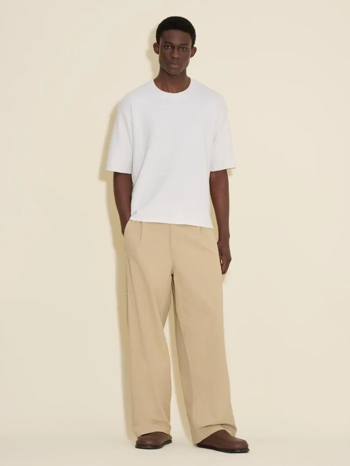 Tshirts and Sweats Men Holzweiler Ranger Knit Tee White