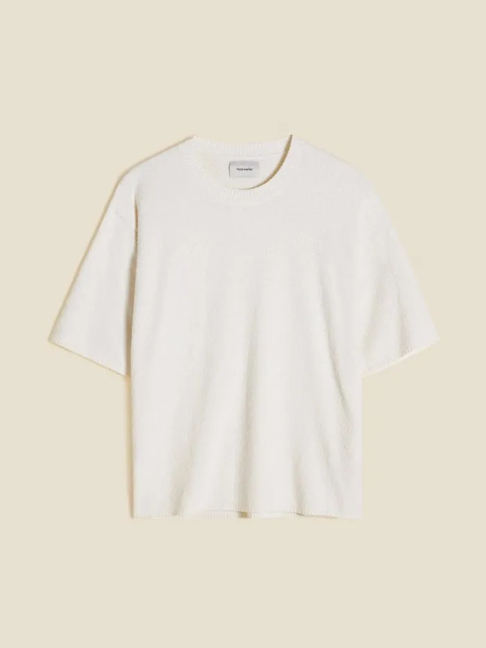 Tshirts and Sweats Men Holzweiler Ranger Knit Tee White