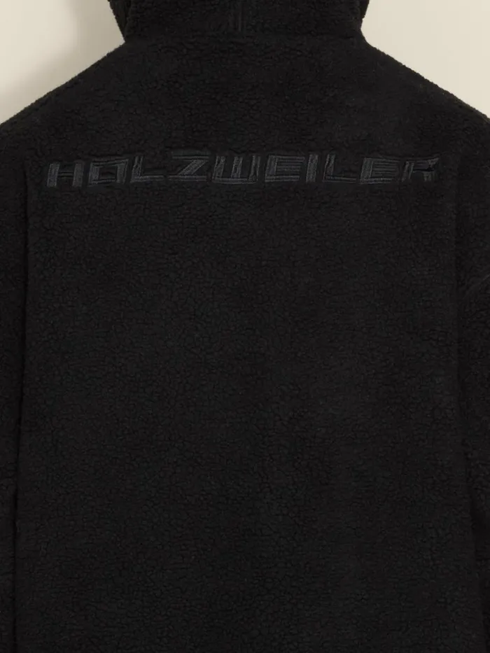 Tshirts and Sweats Men Holzweiler Soothest Fleece Zip Hoodie Black
