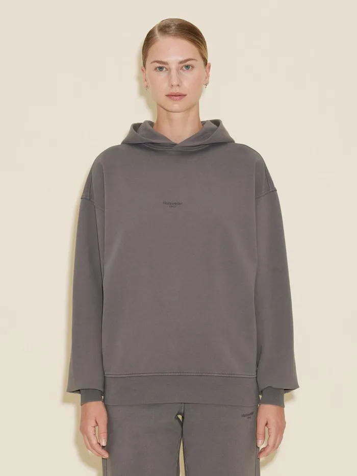 Tshirts and Sweats Women Holzweiler W Paradise Oslo Hoodie Grey