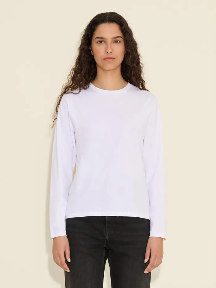 Tshirts and Sweats Women Holzweiler W Regular Long Sleeve White