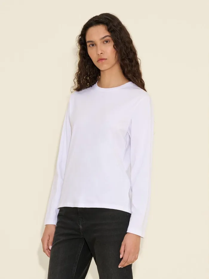 Tshirts and Sweats Women Holzweiler W Regular Long Sleeve White