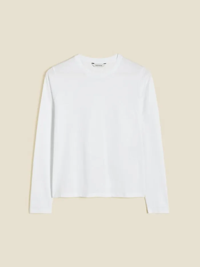 Tshirts and Sweats Women Holzweiler W Regular Long Sleeve White