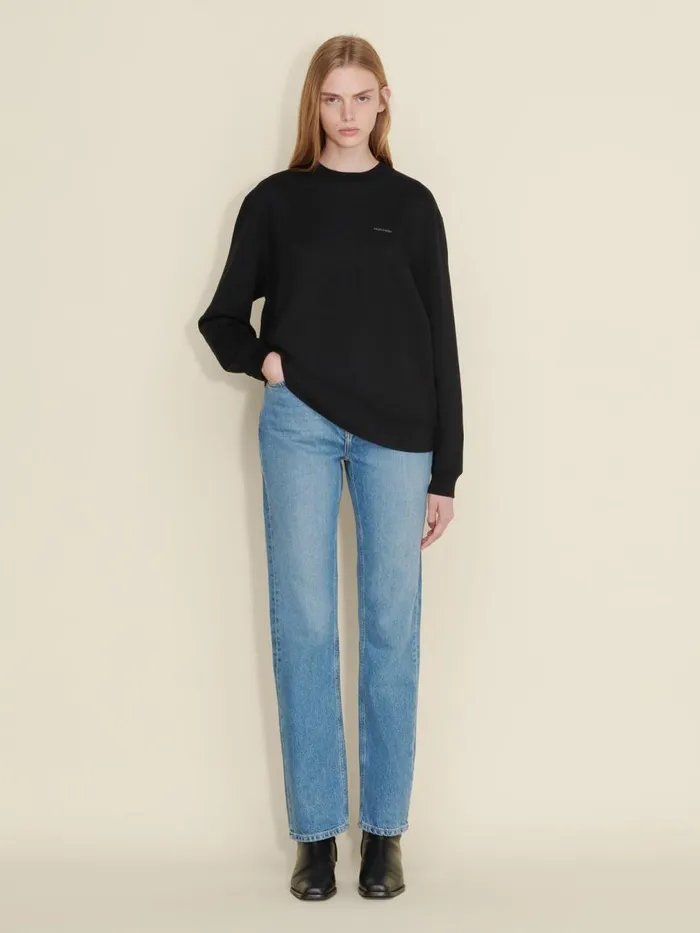 Tshirts and Sweats Women Holzweiler W Relaxed Long Sleeve Black