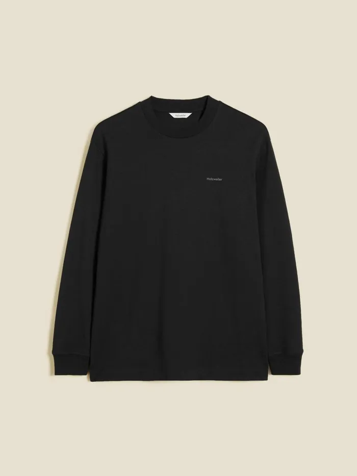Tshirts and Sweats Women Holzweiler W Relaxed Long Sleeve Black