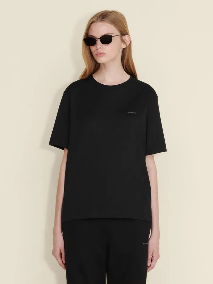 Tshirts and Sweats Women Holzweiler W Relaxed Tee Black