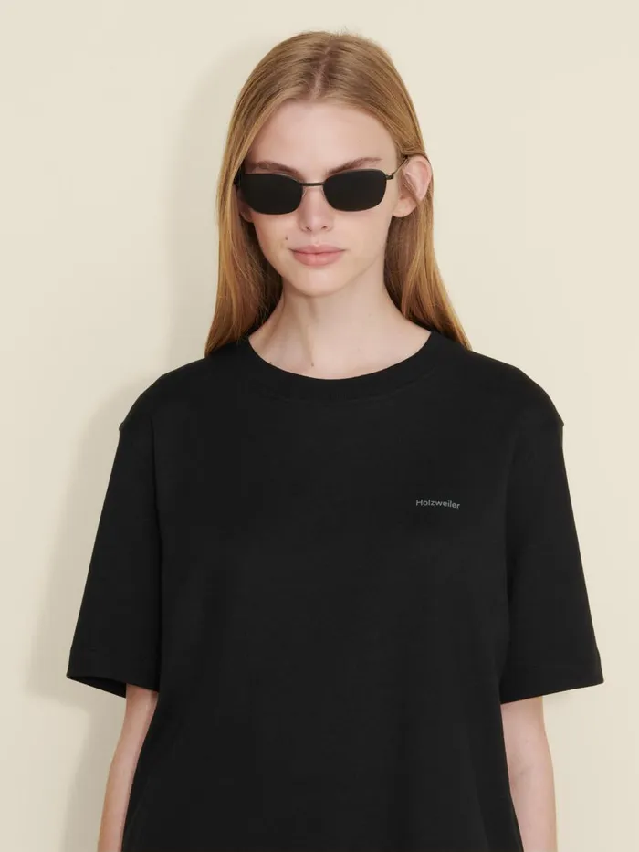 Tshirts and Sweats Women Holzweiler W Relaxed Tee Black