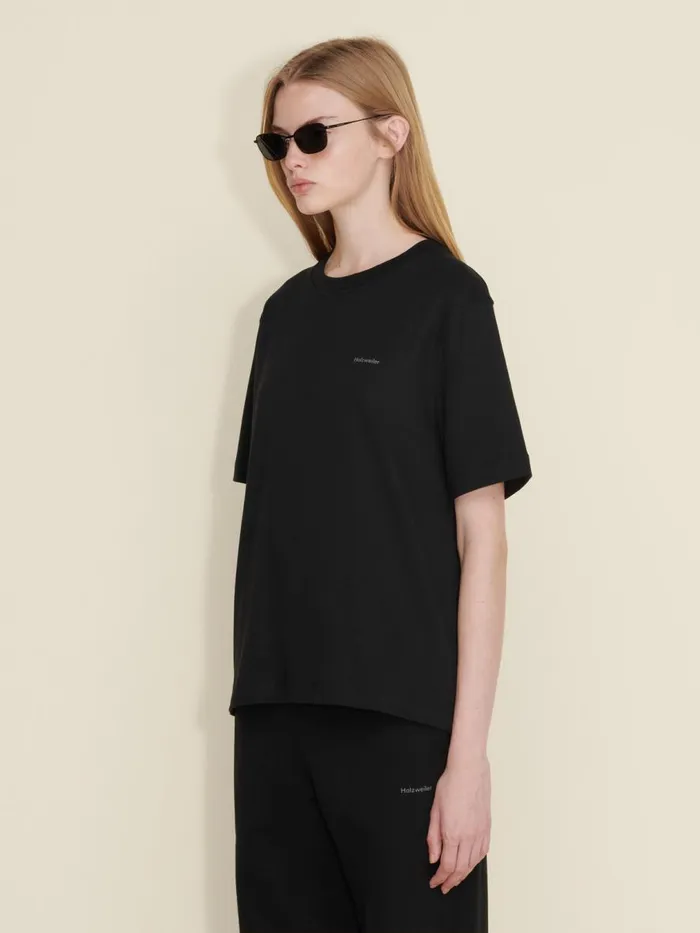 Tshirts and Sweats Women Holzweiler W Relaxed Tee Black