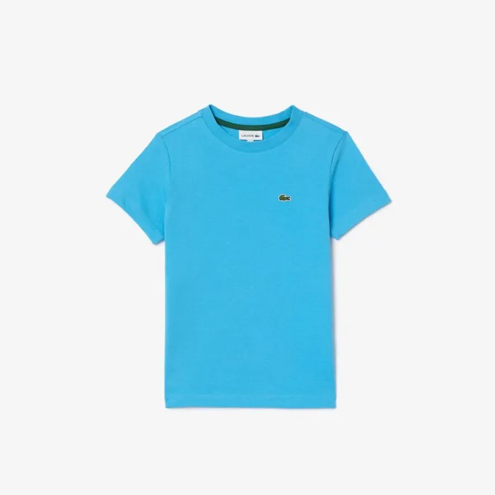 TShirts and Tops Kids Lacoste Kids039 Plain Cotton Jersey TShirt Bonnie Blue Iy3 TShirts and Tops Kids Lacoste Kids039 Plain Cotton Jersey TShirt Bonnie Blue Iy3
