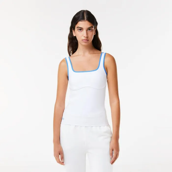 TShirts and Tops Women Lacoste Lacoste X EleVen By Venus Technical Tank White 001 TShirts and Tops Women Lacoste Lacoste X EleVen By Venus Technical Tank White 001