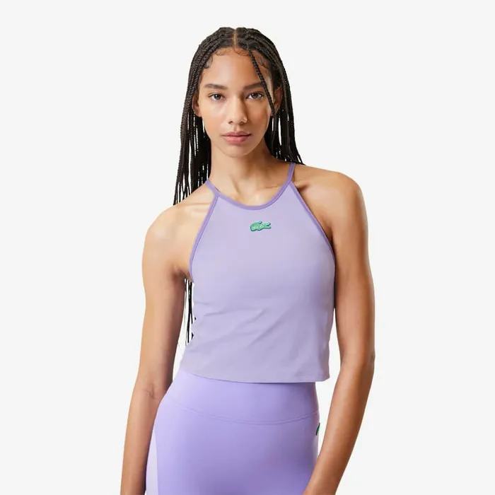 TShirts and Tops Women Lacoste Women039s Lacoste X Bandier All Motion Colorblock Tank Purple Ix7