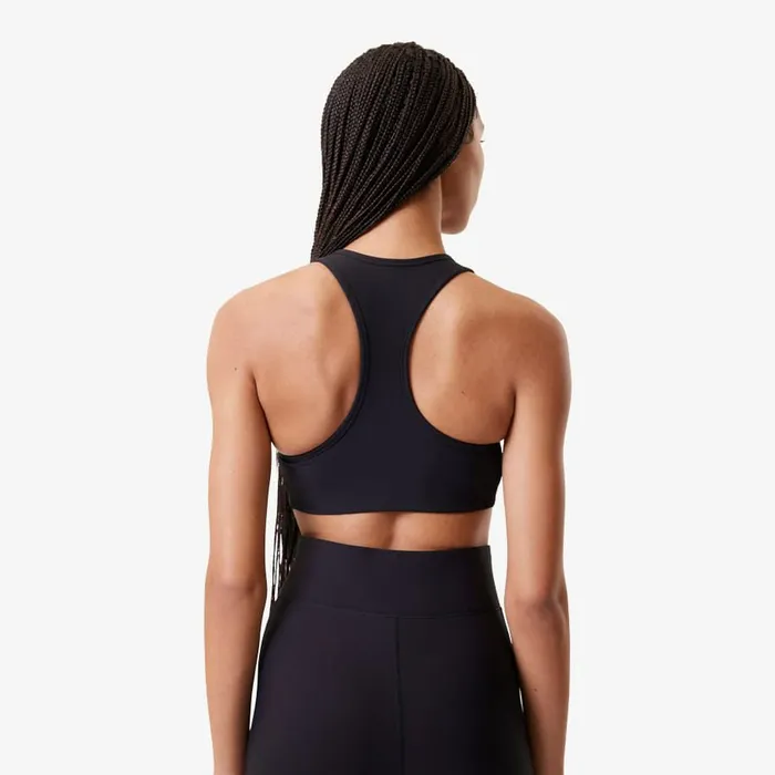 TShirts and Tops Women Lacoste Women039s Lacoste X Bandier Ribbed Sports Bra Black 031